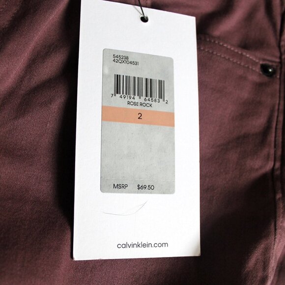 Calvin Klein Purple Ankle Skinny Jeans NWT, Size 2 - Picture 4 of 8